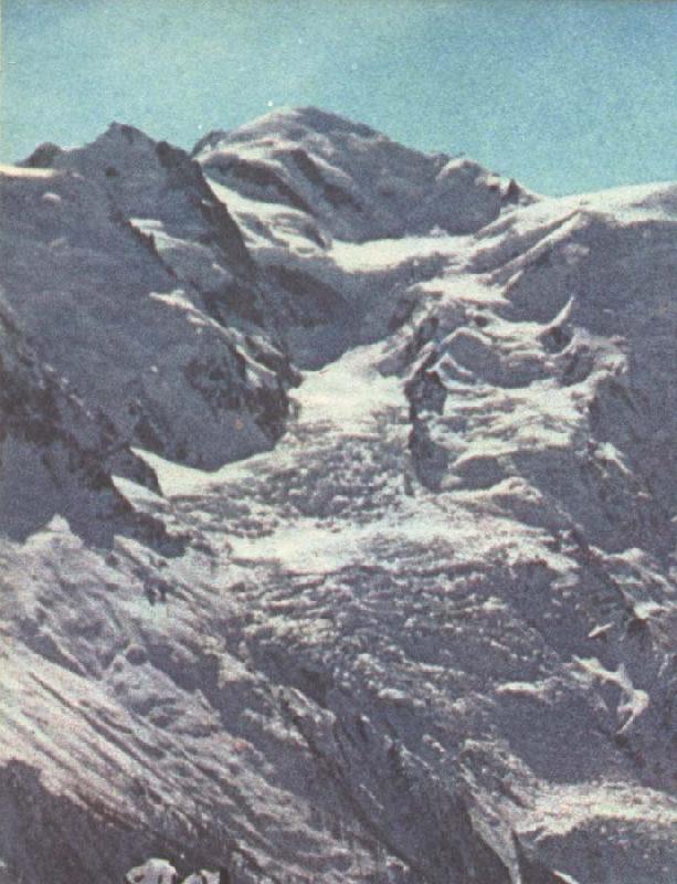 william r clark paccard balmat och de flesta andra andra alpinister tog sig upp till mont blancs topp pa nordsidan oil painting image